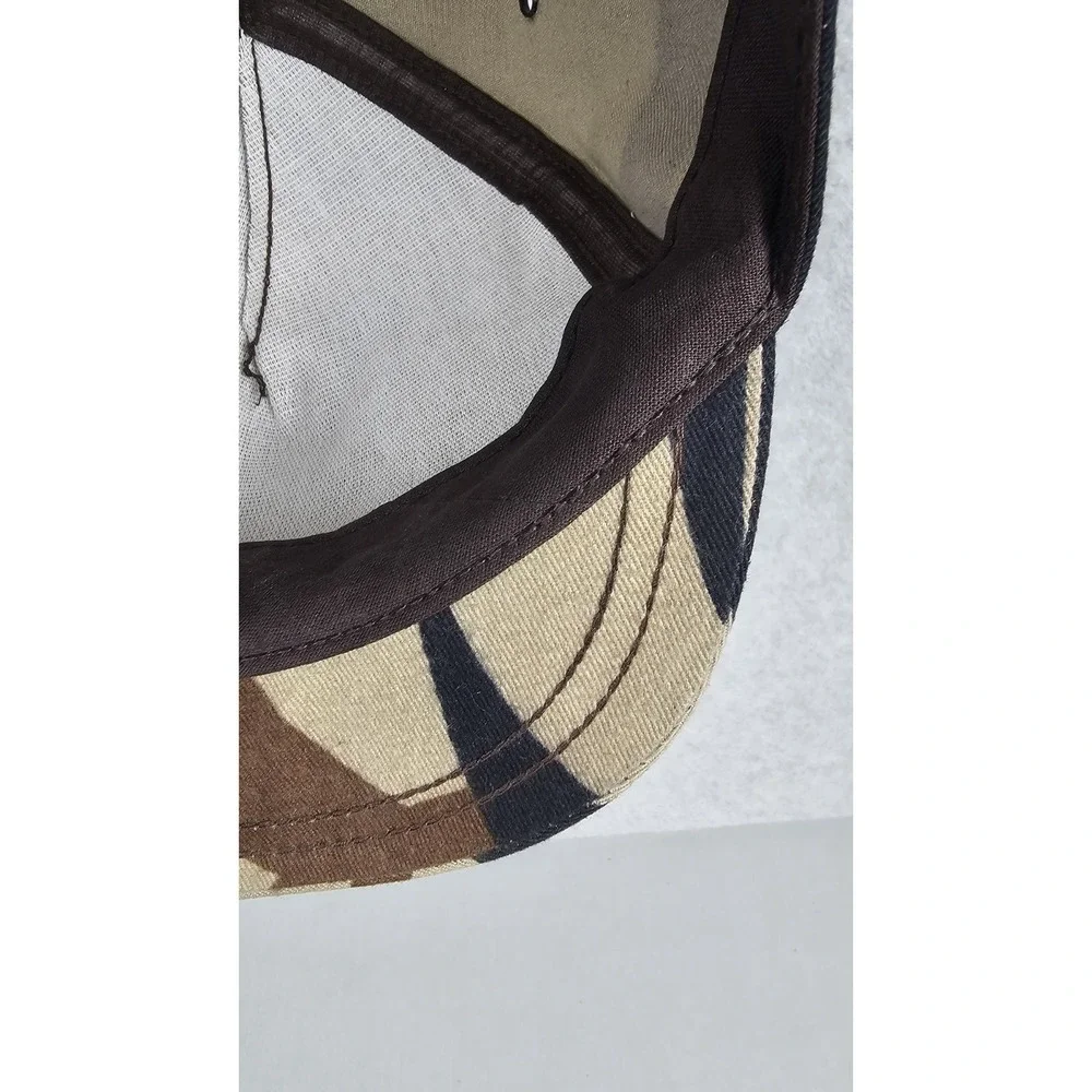 ASAT Camouflage Camo Snapback Hat Cap USA Made Short Brim Vintage